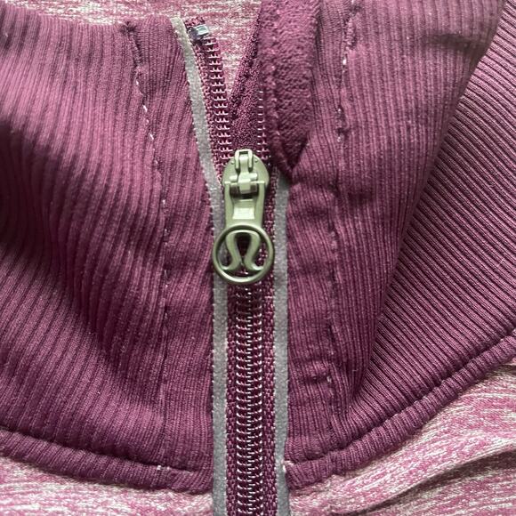 Lululemon Run Your Heart Out 1/4 Zip Pullover Ruffles Size 4 - Picture 3 of 11
